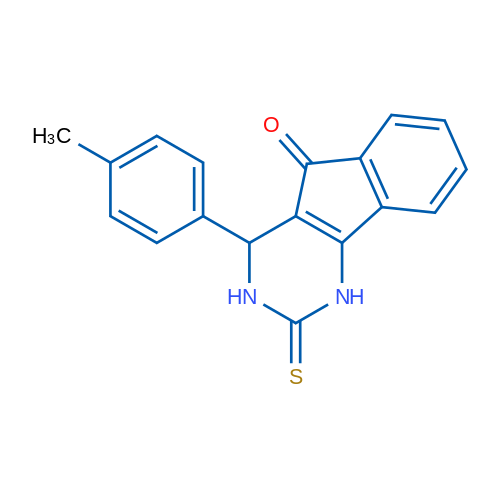 4-(4-Methylphenyl)-2-sulfanylidene-1H,2H,3H,4H,5H-indeno[1,2-d]pyrimidin-5-one 1g