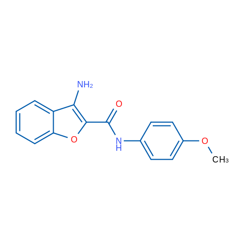 3-Amino-(n)-(4-methoxyphenyl)-1-benzofuran-2-carboxamide 1g