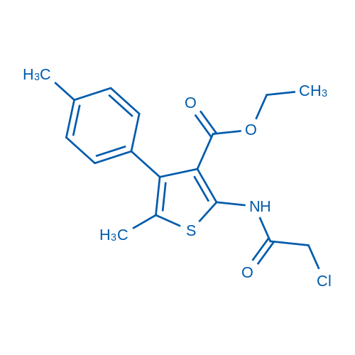 Ethyl 2-(2-chloroacetamido)-5-methyl-4-(4-methylphenyl)thiophene-3-carboxylate 1g