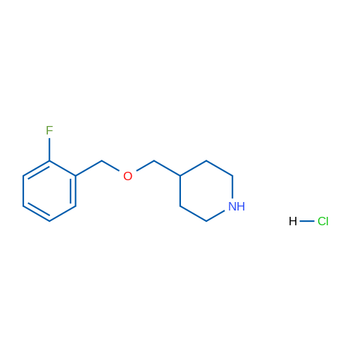 4-(((2-Fluorobenzyl)oxy)methyl)piperidine hydrochloride 1g