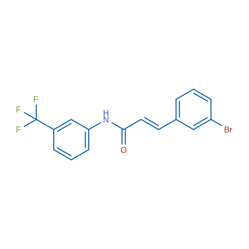 (2E)-3-(3-Bromophenyl)-N-[3-(trifluoromethyl)phenyl]prop-2-enamide 1g