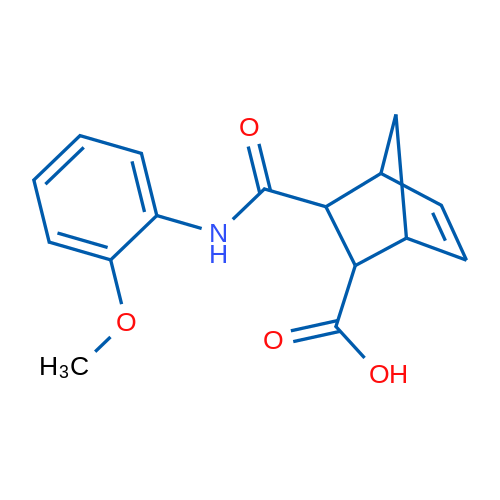 3-((2-Methoxyphenyl)carbamoyl)bicyclo[2.2.1]hept-5-ene-2-carboxylic acid 1g