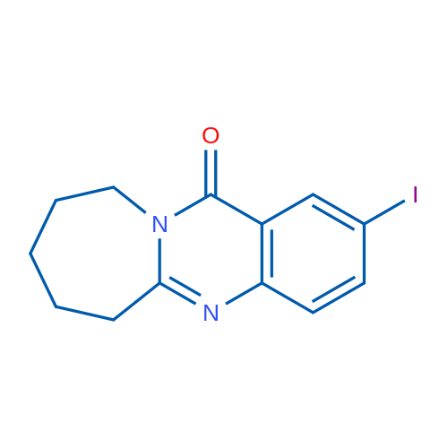 2-Iodo-6H,7H,8H,9H,10H,12H-azepino[2,1-b]quinazolin-12-one 1g