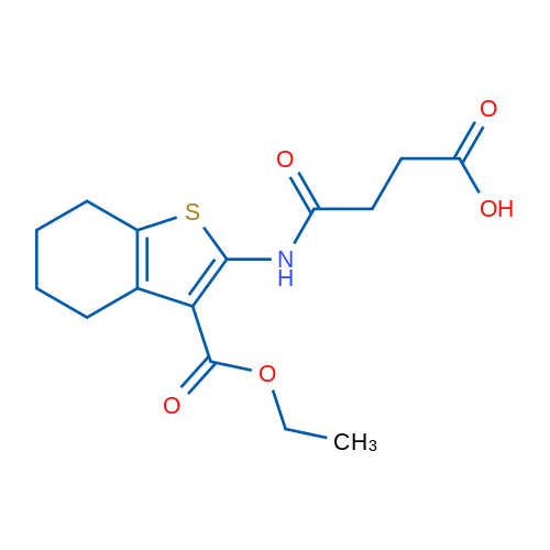4-((3-(Ethoxycarbonyl)-4,5,6,7-tetrahydrobenzo[b]thiophen-2-yl)amino)-4-oxobutanoic acid 1g