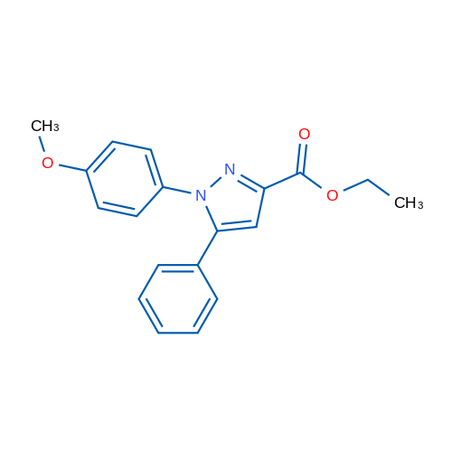Ethyl 1-(4-methoxyphenyl)-5-phenyl-1H-pyrazole-3-carboxylate 250mg