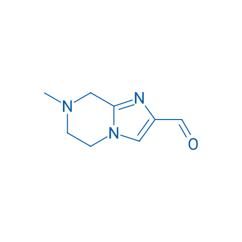 7-Methyl-5,6,7,8-tetrahydroimidazo[1,2-a]pyrazine-2-carbaldehyde 250mg