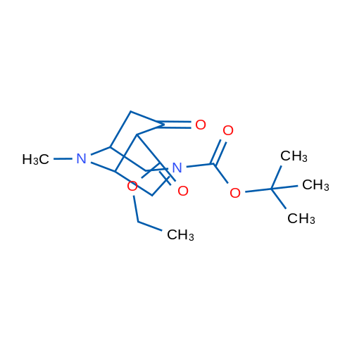 3-tert-Butyl 6-ethyl 9-methyl-7-oxo-3,9-diazabicyclo[3.3.1]nonane-3,6-dicarboxylate 1g