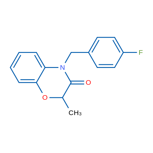 4-[(4-Fluorophenyl)methyl]-2-methyl-3,4-dihydro-2H-1,4-benzoxazin-3-one 1g