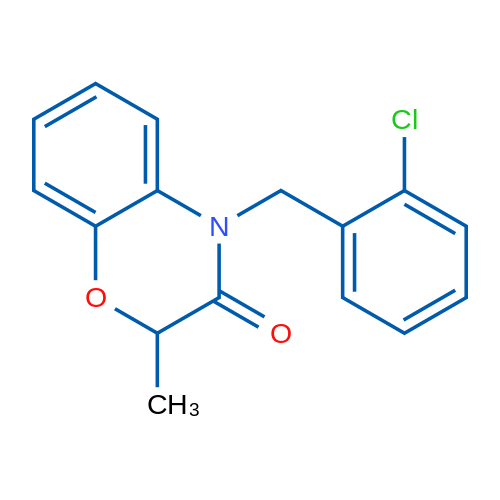 4-[(2-Chlorophenyl)methyl]-2-methyl-3,4-dihydro-2H-1,4-benzoxazin-3-one 1g