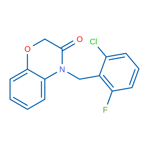 4-[(2-Chloro-6-fluorophenyl)methyl]-3,4-dihydro-2H-1,4-benzoxazin-3-one 1g