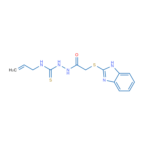 2-(1H-1,3-Benzodiazol-2-ylsulfanyl)-N-{[(prop-2-en-1-yl)carbamothioyl]amino}acetamide 1g
