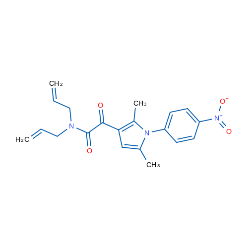 2-[2,5-Dimethyl-1-(4-nitrophenyl)-1H-pyrrol-3-yl]-2-oxo-N,N-bis(prop-2-en-1-yl)acetamide 1g
