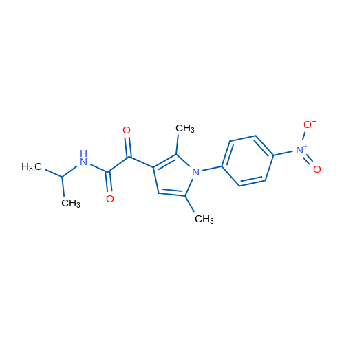 2-[2,5-Dimethyl-1-(4-nitrophenyl)-1H-pyrrol-3-yl]-2-oxo-N-(propan-2-yl)acetamide 1g