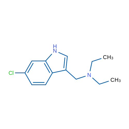N-((6-Chloro-1H-indol-3-yl)methyl)-N-ethylethanamine 1g