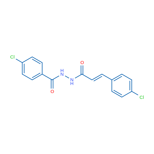 (2E)-N'-[(E)-4-Chlorobenzoyl]-3-(4-chlorophenyl)prop-2-enehydrazide 1g