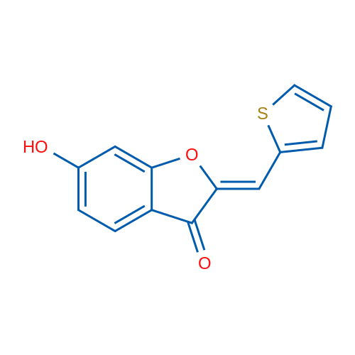 6-Hydroxy-2-(thiophen-2-ylmethylene)benzofuran-3(2H)-one 1g