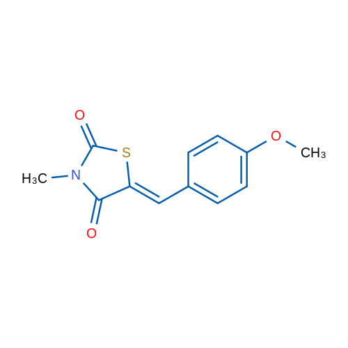 (5Z)-5-[(4-Methoxyphenyl)methylidene]-3-methyl-1,3-thiazolidine-2,4-dione 1g