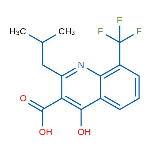 4-Hydroxy-2-isobutyl-8-(trifluoromethyl)quinoline-3-carboxylic acid 1g