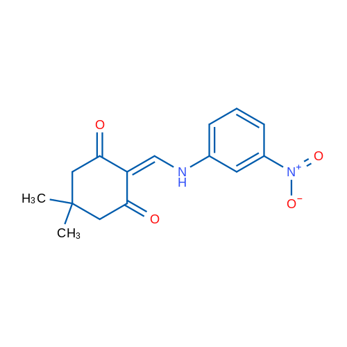 5,5-Dimethyl-2-{[(3-nitrophenyl)amino]methylidene}cyclohexane-1,3-dione 1g