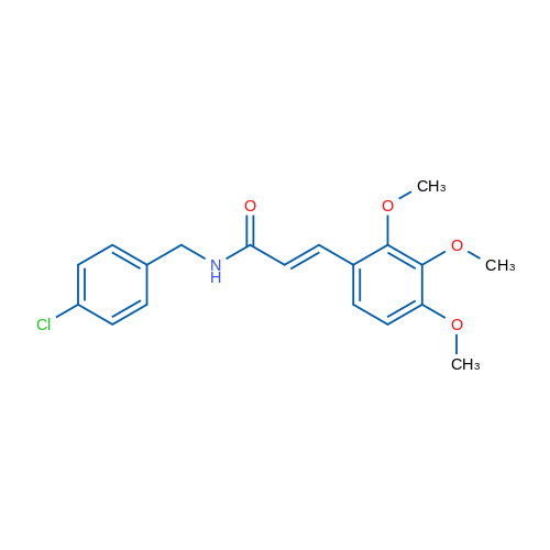 (2E)-N-[(4-Chlorophenyl)methyl]-3-(2,3,4-trimethoxyphenyl)prop-2-enamide 1g