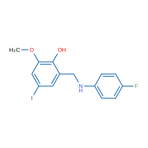 2-{[(4-fluorophenyl)amino]methyl}-4-iodo-6-methoxyphenol 1g