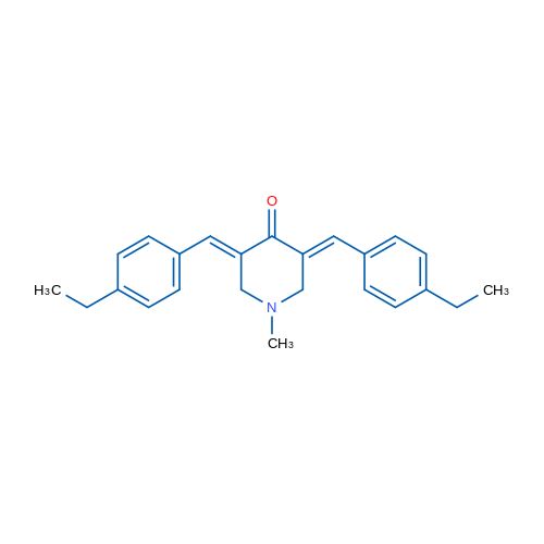 (3E,5E)-3,5-Bis[(4-ethylphenyl)methylidene]-1-methylpiperidin-4-one 1g
