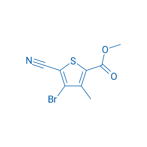 Methyl 4-bromo-5-cyano-3-methylthiophene-2-carboxylate 250mg