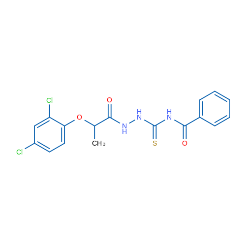 2-(2,4-Dichlorophenoxy)-N-{[(phenylformamido)methanethioyl]amino}propanamide 1g