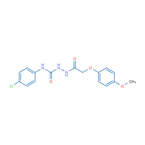 N-{[(4-chlorophenyl)carbamoyl]amino}-2-(4-methoxyphenoxy)acetamide 1g