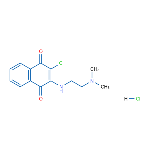 2-Chloro-3-{[2-(dimethylamino)ethyl]amino}-1,4-dihydronaphthalene-1,4-dione hydrochloride 1g