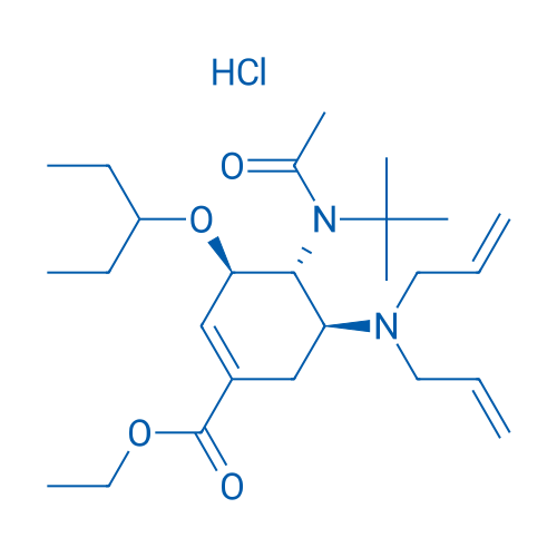 (3R,4R,5S)-Ethyl 4-(N-(tert-butyl)acetamido)-5-(diallylamino)-3-(pentan-3-yloxy)cyclohex-1-enecarboxylate hydrochloride 1g