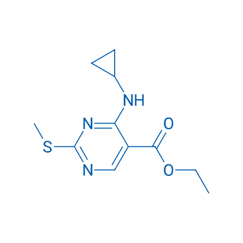 Ethyl 4-(cyclopropylamino)-2-(methylthio)pyrimidine-5-carboxylate 100mg
