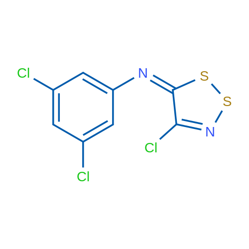 (5E)-4-Chloro-N-(3,5-dichlorophenyl)-5H-1,2,3-dithiazol-5-imine 1g
