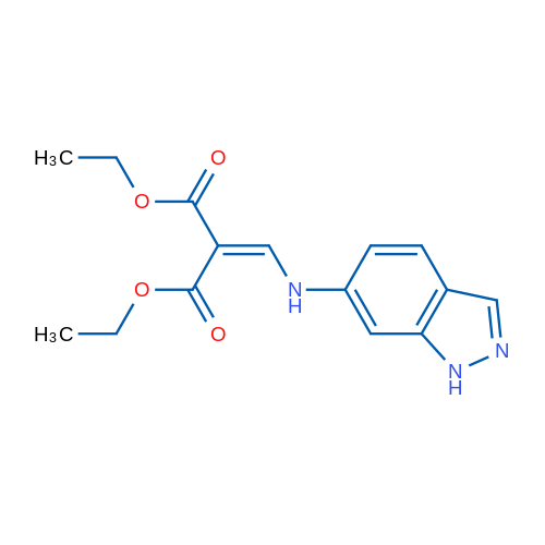 1,3-Diethyl 2-{[(1H-indazol-6-yl)amino]methylidene}propanedioate 1g