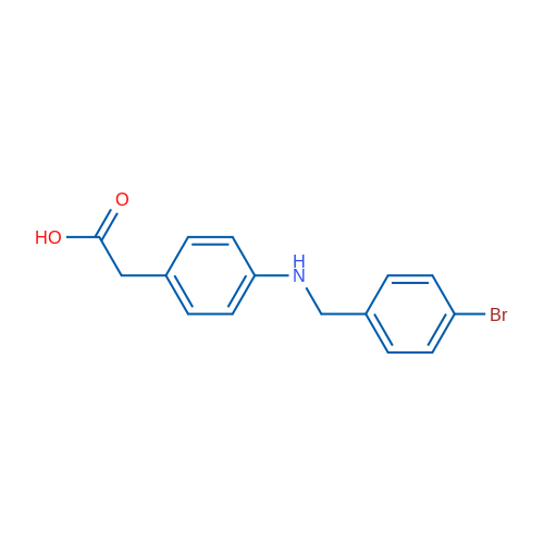 2-(4-((4-Bromobenzyl)amino)phenyl)acetic acid 5g