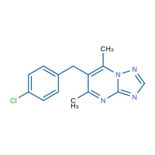 6-[(4-Chlorophenyl)methyl]-5,7-dimethyl-[1,2,4]triazolo[1,5-a]pyrimidine 1g