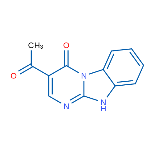 12-Acetyl-1,8,10-triazatricyclo[7.4.0.0^{2,7}]trideca-2(7),3,5,9,11-pentaen-13-one 1g