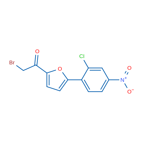 2-Bromo-1-(5-(2-chloro-4-nitrophenyl)furan-2-yl)ethanone 1g