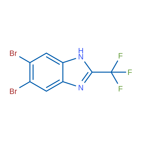 5,6-Dibromo-2-(trifluoromethyl)-1H-benzo[d]imidazole 1g