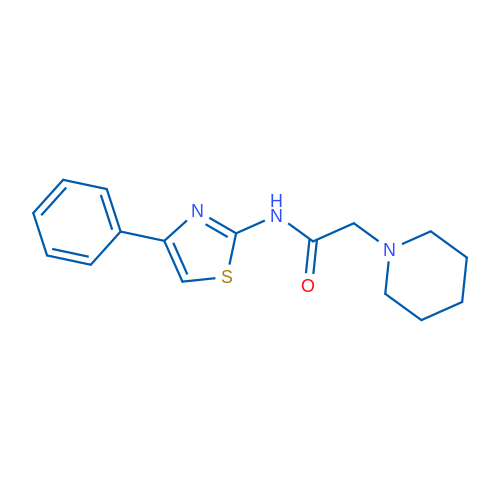 N-(4-Phenylthiazol-2-yl)-2-(piperidin-1-yl)acetamide 1g