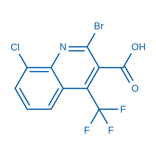 2-Bromo-8-chloro-4-(trifluoromethyl)quinoline-3-carboxylic acid 1g