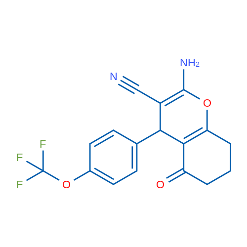 2-Amino-5-oxo-4-[4-(trifluoromethoxy)phenyl]-5,6,7,8-tetrahydro-4H-chromene-3-carbonitrile 1g