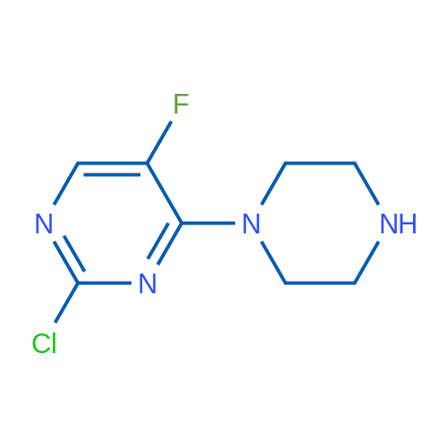 2-Chloro-5-fluoro-4-(piperazin-1-yl)pyrimidine 1g