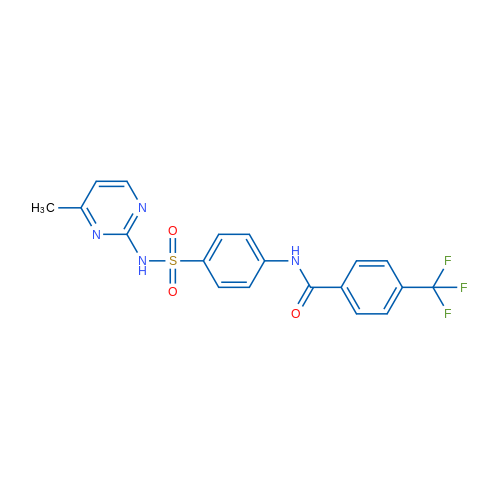 N-{4-[(4-methylpyrimidin-2-yl)sulfamoyl]phenyl}-4-(trifluoromethyl)benzamide 1g