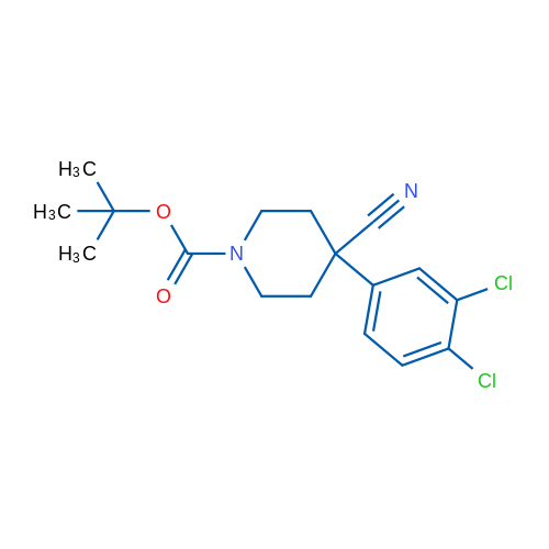1-Boc-4-cyano-4-(3,4-dichlorophenyl)piperidine 5g