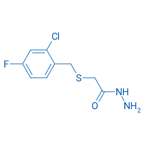 2-((2-Chloro-4-fluorobenzyl)thio)acetohydrazide 250mg