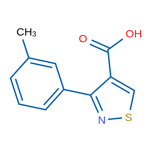 3-(3-Methylphenyl)-1,2-thiazole-4-carboxylic acid 1g
