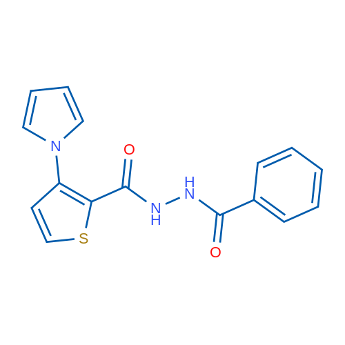 N'-[3-(1H-Pyrrol-1-yl)thiophene-2-carbonyl]benzohydrazide 1g