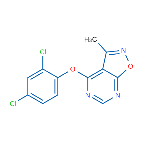 4-(2,4-Dichlorophenoxy)-3-methyl-[1,2]oxazolo[5,4-d]pyrimidine 1g