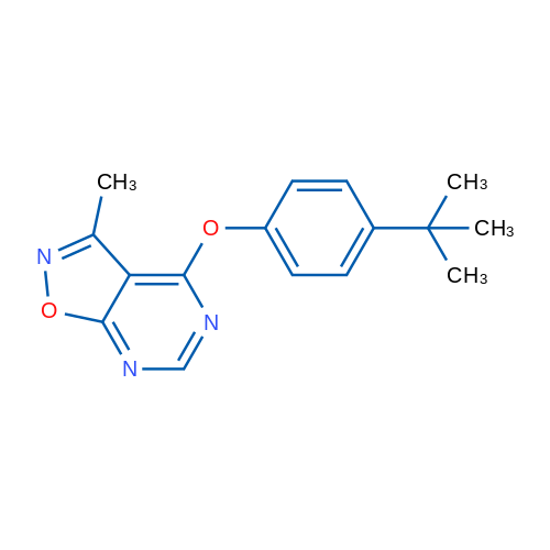 4-(4-tert-Butylphenoxy)-3-methyl-[1,2]oxazolo[5,4-d]pyrimidine 1g